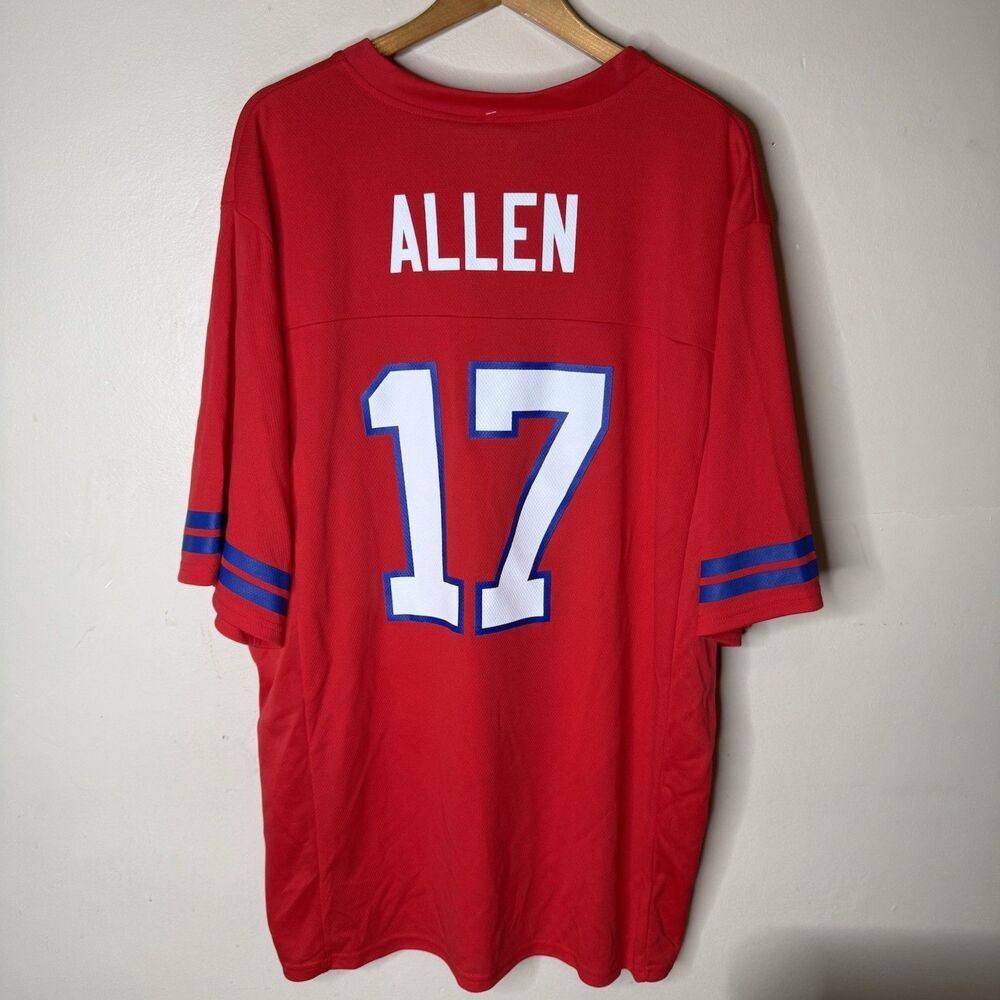 Josh Allen Buffalo Bills Jersey Mens 2XL Red Alternate NFL Football NWT - Picture 2 of 6